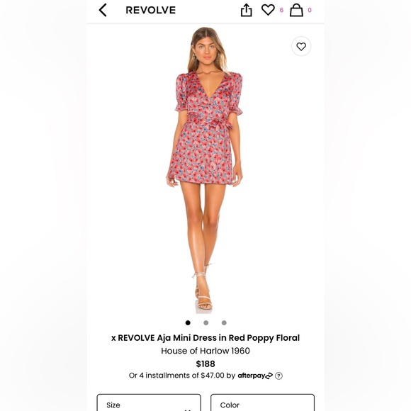 House of Harlow 1960 Dresses & Skirts - House of Harlow 1960 Red Floral Mini Dress (Size M)